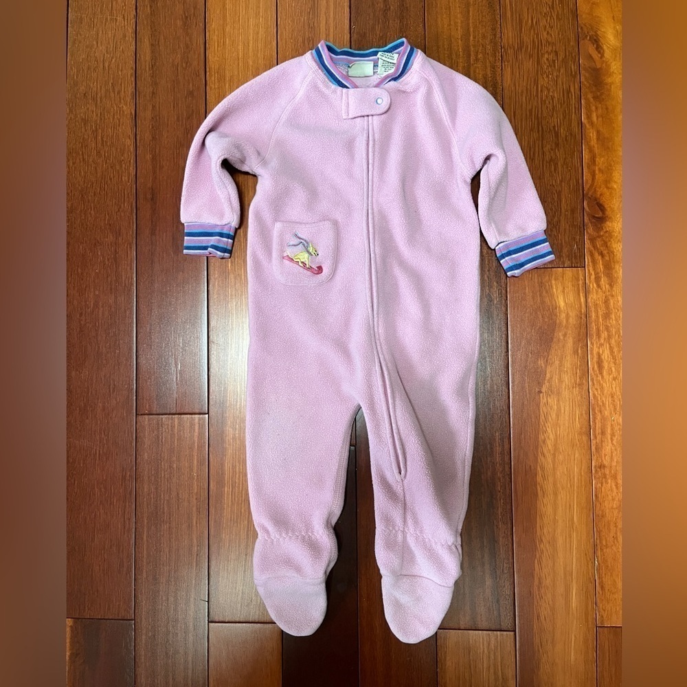 LL Bean winter girls sleeper size 12-18 months